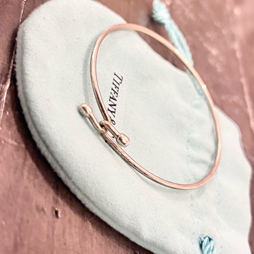 Authentic Tiffany & Co. Wire Bangle Bracelet - image 5